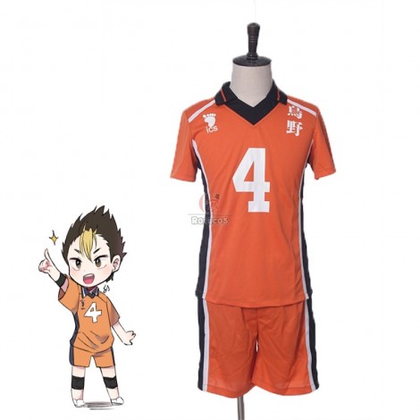 Haikyū!! Yū Nishinoya Number 4 Volleyball Sports Cosplay Costumes