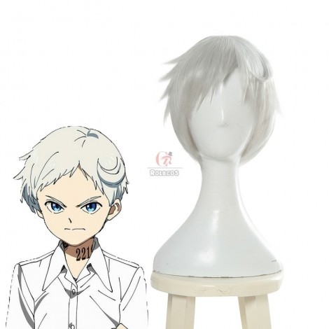 The Promised Neverland Norman Short Gray Cosplay Wigs
