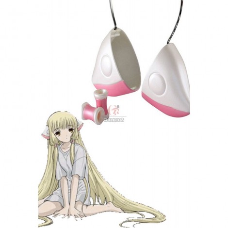 Anime Chobits Cosplay Accessory Elda Chii's Ears And Hair Beads Set