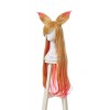 LOL the Nine-Tailed Fox Ahri Long Yellow Mixed Pink Cosplay Wigs ZY277