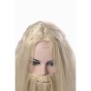 Albus Dumbledore Long Curly Silver White Movie Cosplay Man Wigs
