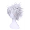 35cm Silver Gray Short Gintama Sakata Gintoki Cosplay Wig