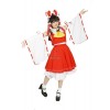 Touhou Project Reimu Hakurei Cosplay Costume Red Full Set