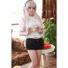 Super Sonico Black Leather Suits Cosplay Costume