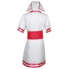 Super Sonico White And Pink Nurse Uniform Cosplay Costume