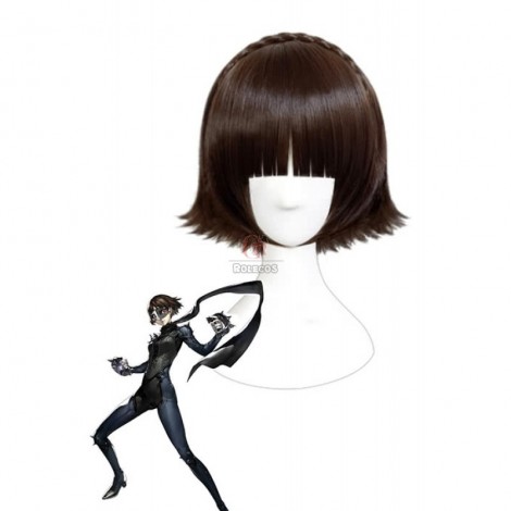 Persona 5 Makoto Niijima Short Bloden Game Cosplay Man Wigs