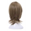 Persona 5 Goro Akechi Short Curly Flaxen Synthetic Men Cosplay Wigs