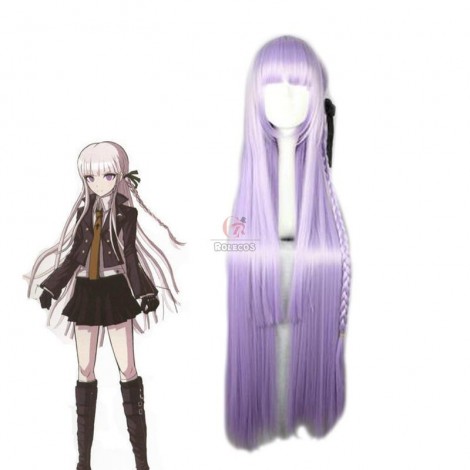 Danganronpa Kyouko Kirigiri Purple Long Cosplay Wigs
