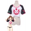 Magizine Playwatch For Game D.va and Mercy Short Girl T-shirt Cosplay Costumes