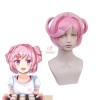 DDLC! Natsuki Cosplay Short Pink Synthetic DDLC Wigs