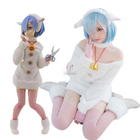 Re : Zero-Starting life in another World Rem Sheep Cosplay Costume